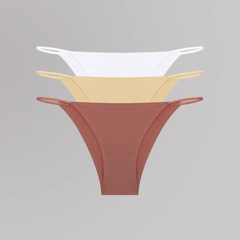Women's Seamless T-Back Panties – Breathable, Low-Waist, Sexy & Comfy Lingerie