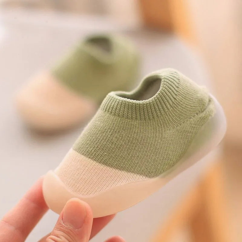 Baby First Walkers — Soft Non-Slip Knit Booties for Toddlers & Infants