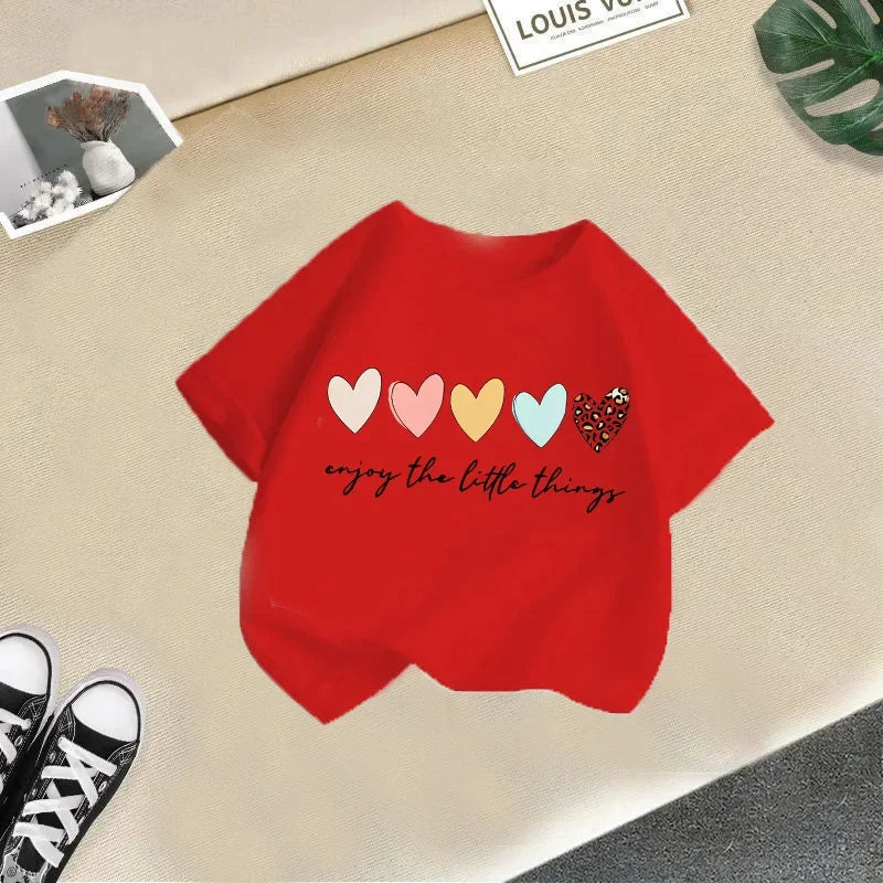 Summer Kids' Casual T-Shirt – Unisex Short Sleeve Baby Top