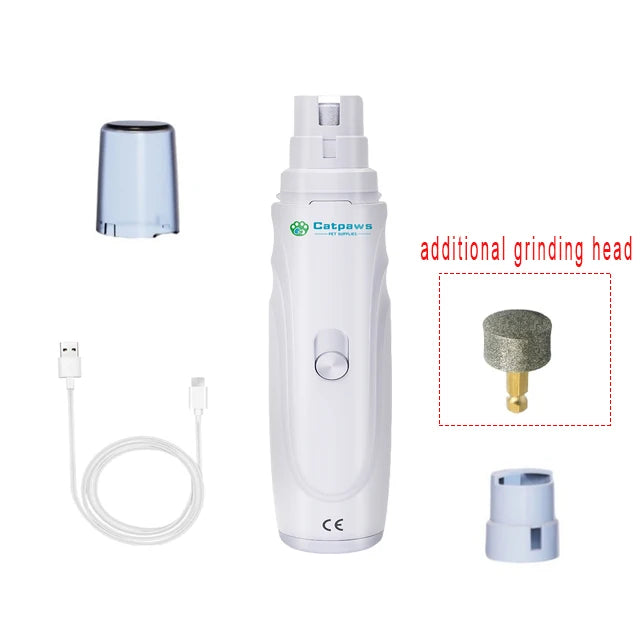 USB Rechargeable Quiet Electric Pet Nail Grinder & Trimmer