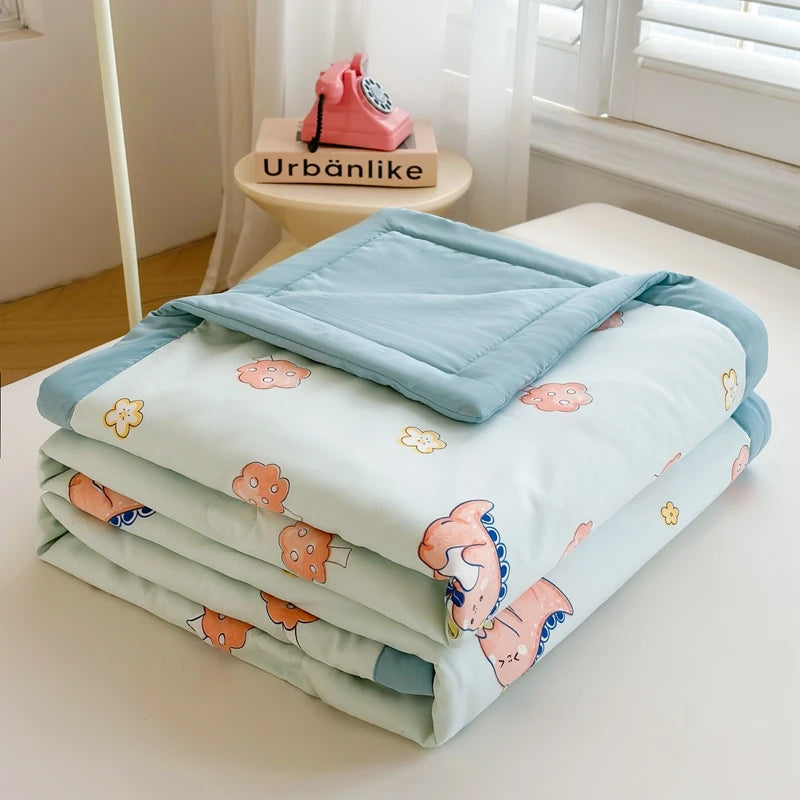 2025 Cotton Summer Quilt – Lightweight, Skin-Friendly, Ultra-Soft Printed Comforter/Blanket