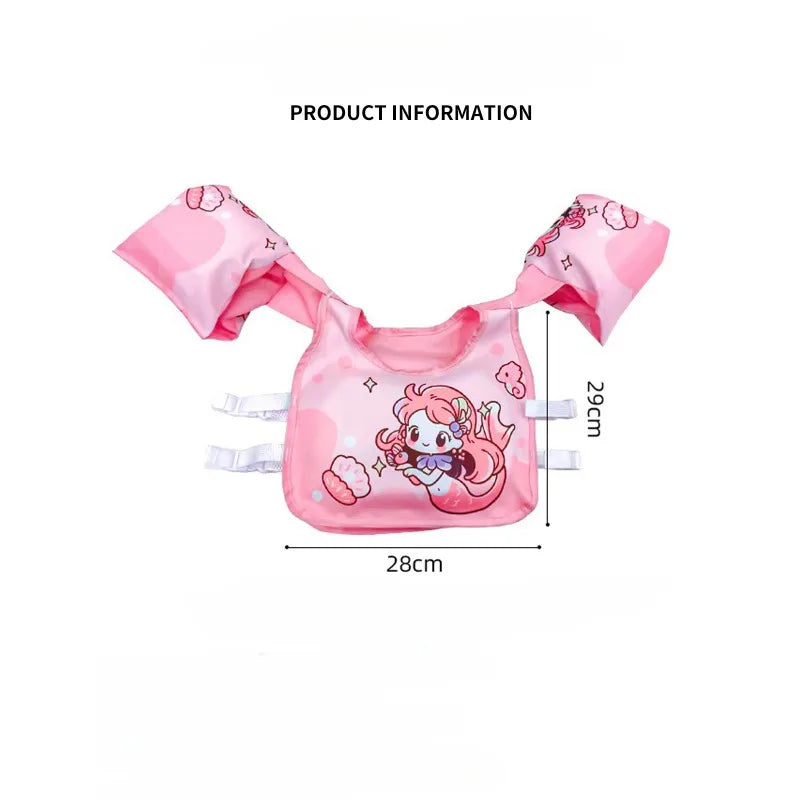Baby Swim Vest — Non-Inflatable Float with Arm Sleeves for Boys & Girls