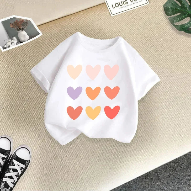 Summer Kids' Casual T-Shirt – Unisex Short Sleeve Baby Top