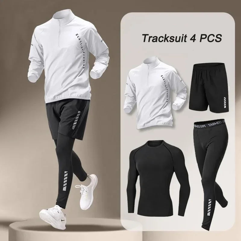 2025 Men's Quick-Dry Sports Set – Outdoor Running & Fitness Wear