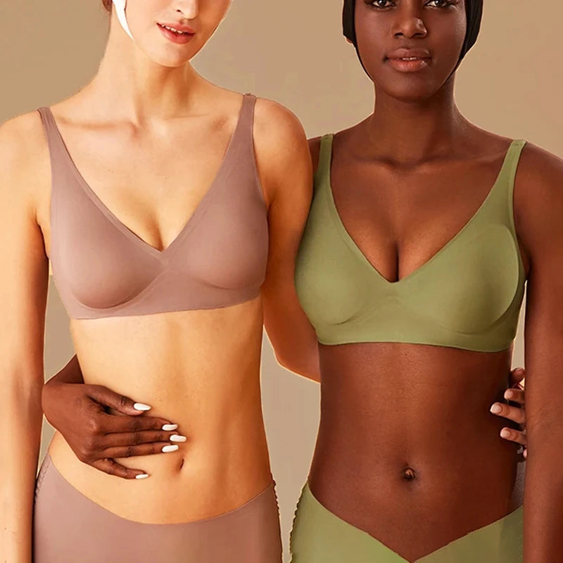 Women’s Seamless Wire-Free Push-Up Bra – Soft & Breathable