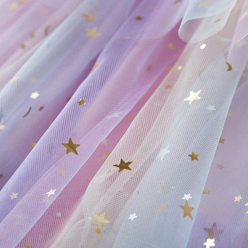 2025 Summer Girls Sequin Princess Dress for 3–8Y