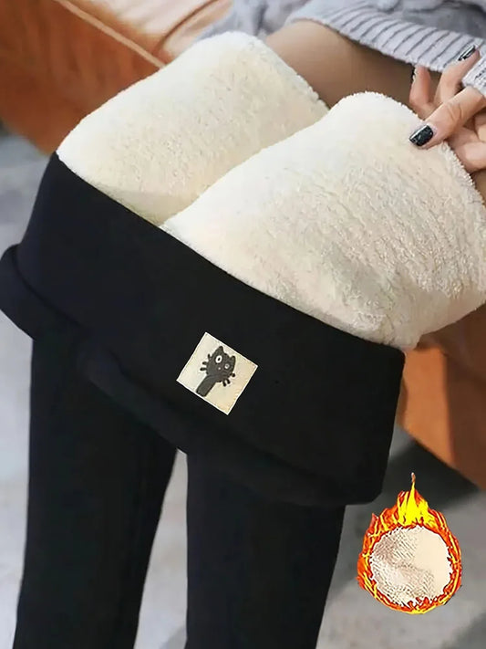 Winter Warm Women’s Leggings – High Waist, Fleece-Lined & Stretchy