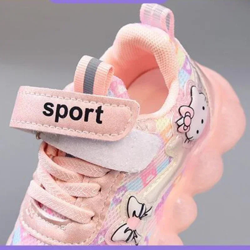 Cute Hello Kitty LED Sneakers – Anti-Slip Toddler & Kids' Shoes
