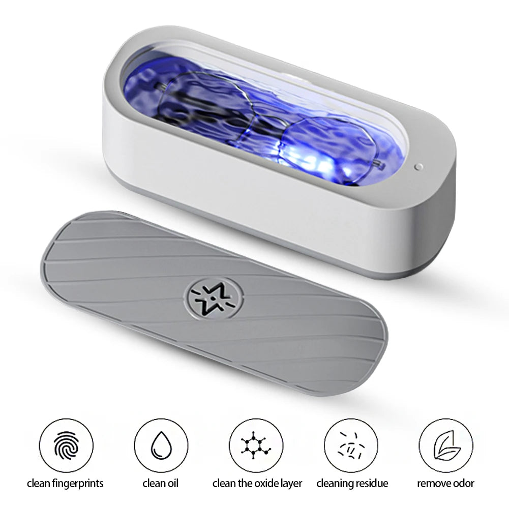 USB Rechargeable Ultrasonic Cleaner – High-Frequency Jewelry & Glasses Cleaner
