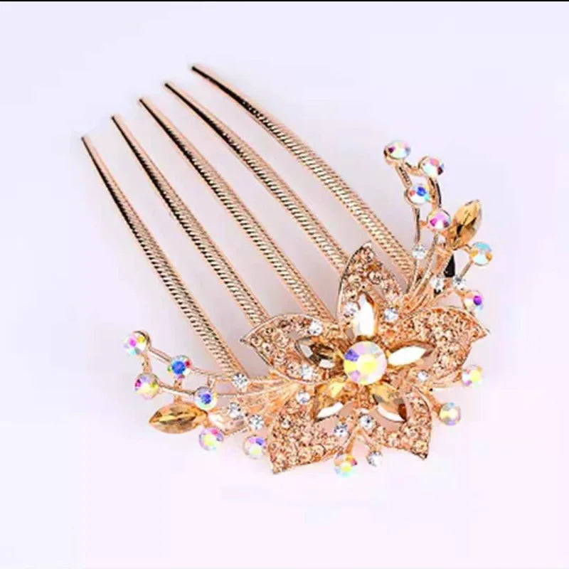 Shop women's bridal rhinestone hair combs, clips, pins, and tiaras for weddings.
