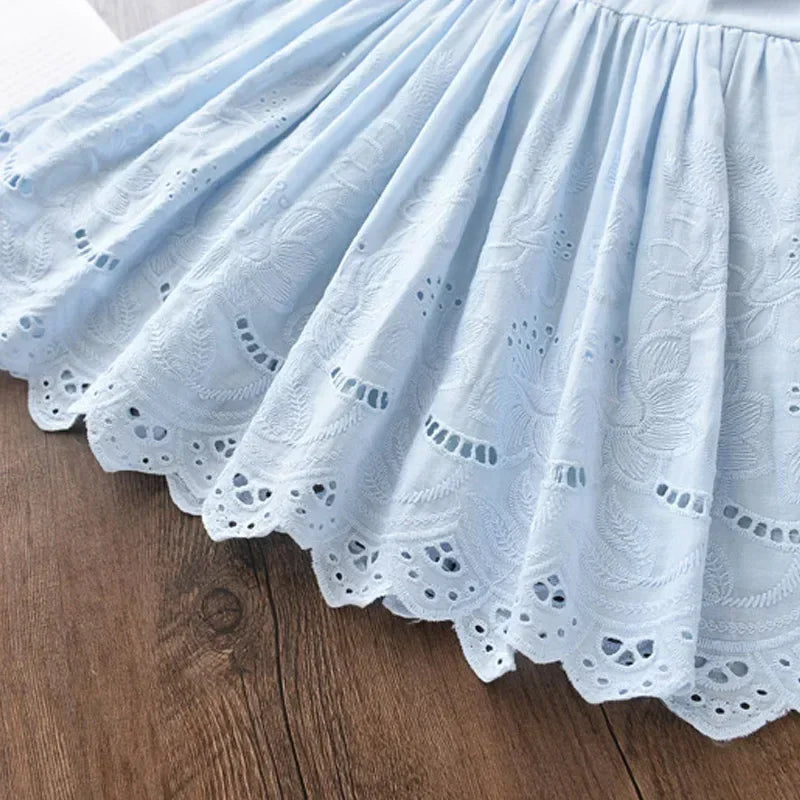 Baby Girls’ Floral Princess Party Dress – Summer 2024