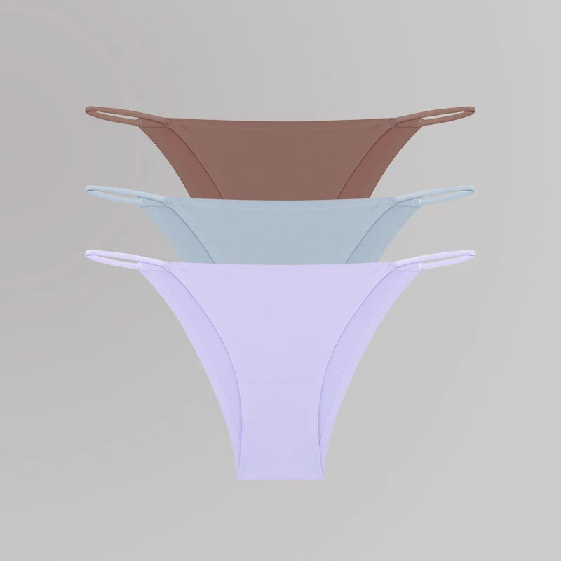 Women's Seamless T-Back Panties – Breathable, Low-Waist, Sexy & Comfy Lingerie