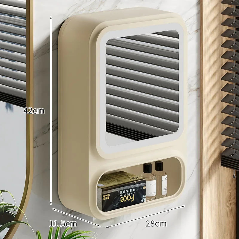 No-Drill Bathroom Shelf – Wall-Mounted Shower & Cosmetics Organizer