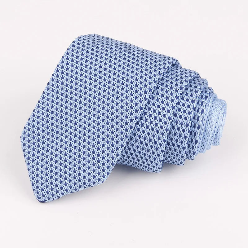 Fashion Knitted Ties for Men & Women – Casual Solid/Striped Narrow Necktie for Business, Wedding, and Daily Wear