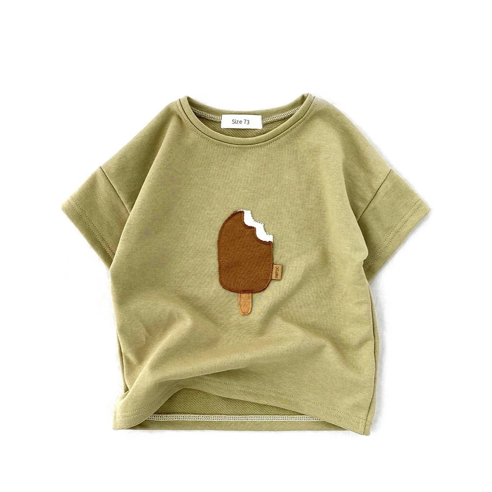 2024 Summer Infant Rainbow Cotton T-Shirts for Toddlers Boys & Girls