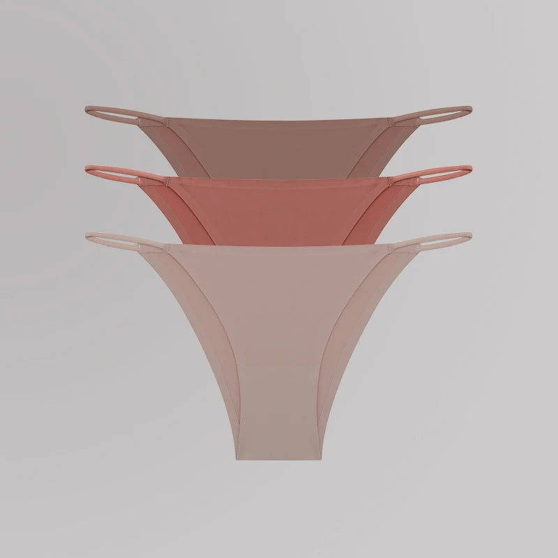Women's Seamless T-Back Panties – Breathable, Low-Waist, Sexy & Comfy Lingerie