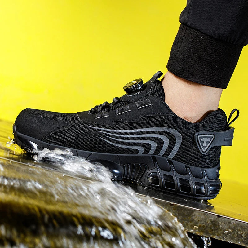 Men's Safety Work Shoes – Anti-Impact, Anti-Piercing, Stylish & Durable