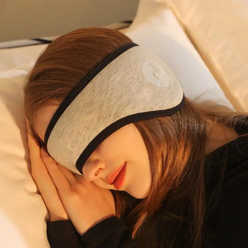 2-in-1 Noise-Reducing Sleep Mask with Adjustable Earplugs – Travel & Nap Earmuffs