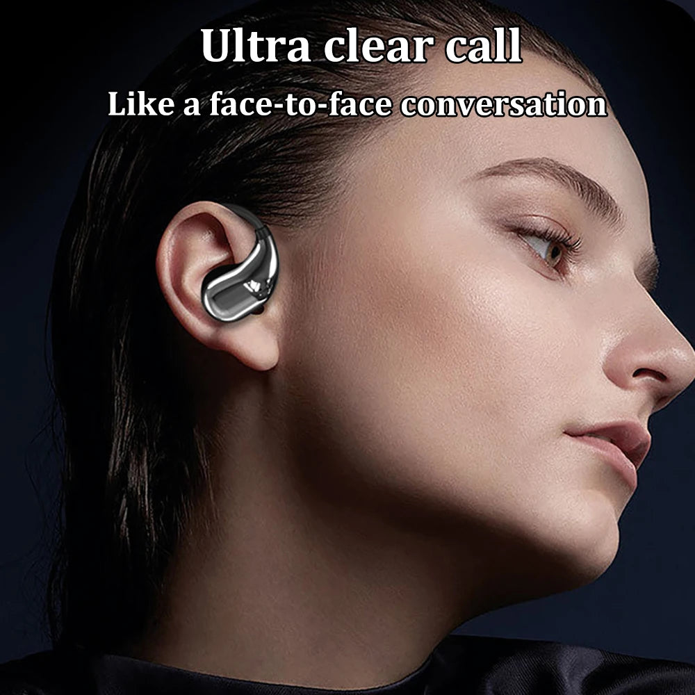 Bluetooth 5.4 TWS Ear Hook Earphones – HiFi, Waterproof, Touch Control