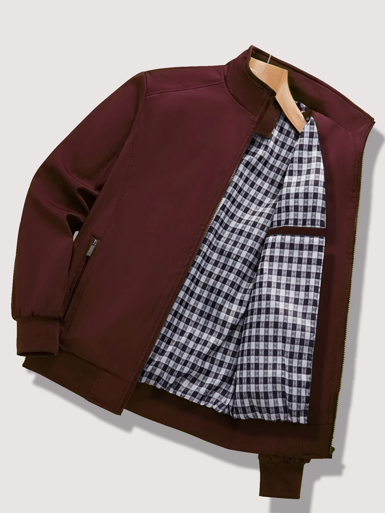 Men's 2024 Spring/Autumn Casual Solid Jacket – Stylish & Easy to Match