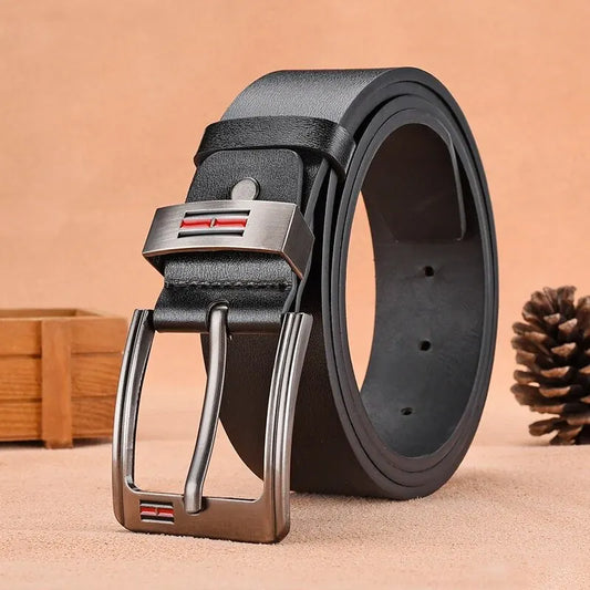 Men's Genuine Leather Belt – Cowskin, Casual & Business, 2024 Fashion