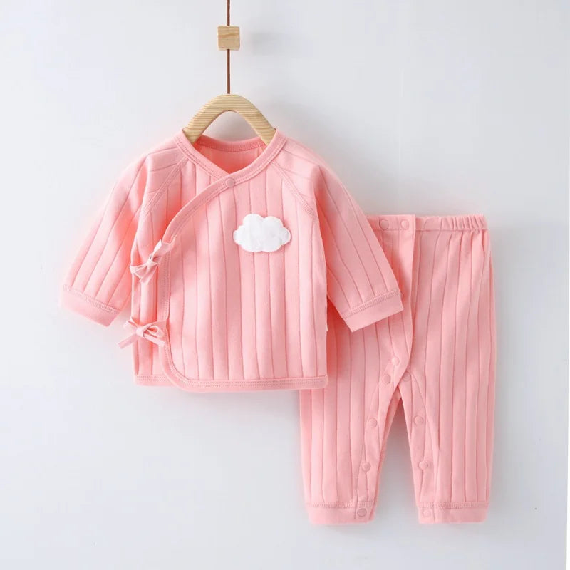 Infant Baby Set (0–6M) – Long Sleeve Top & Pants Outfit
