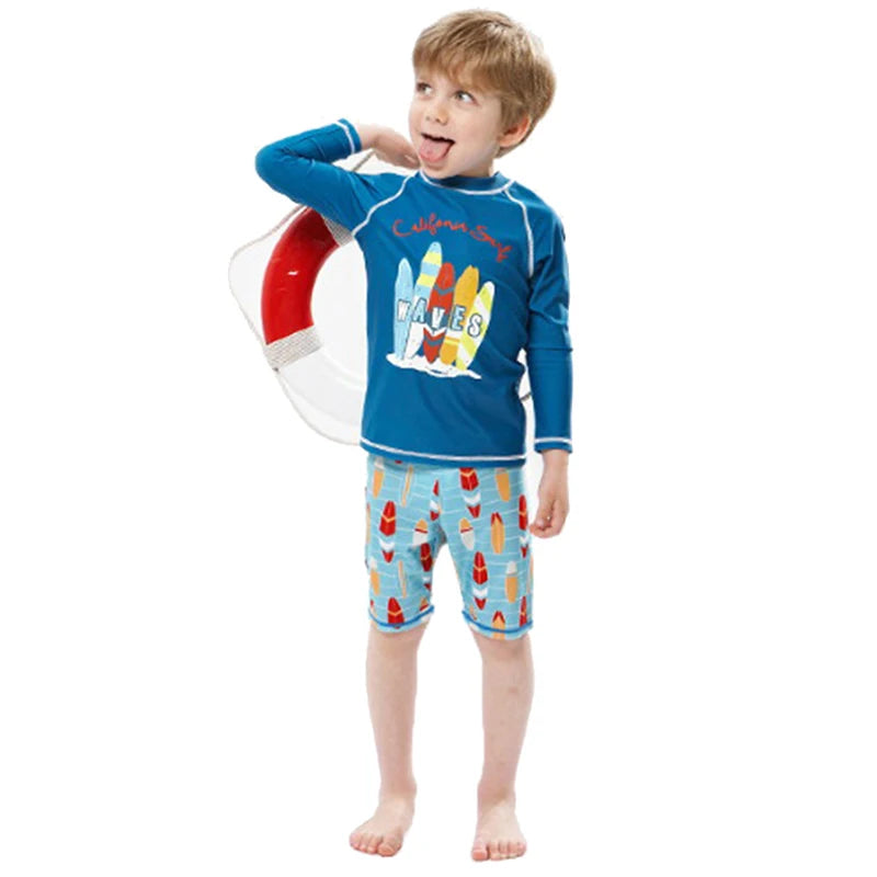 Kids Long Sleeve Sun Protection Swimwear – Boys & Girls Swimsuit 2025 .