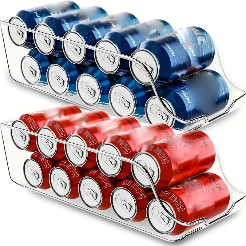 Kitchen Can Organizer – Refrigerator & Freezer Storage Dispenser