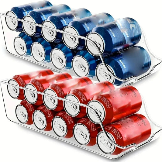 Kitchen Can Organizer – Refrigerator & Freezer Storage Dispenser