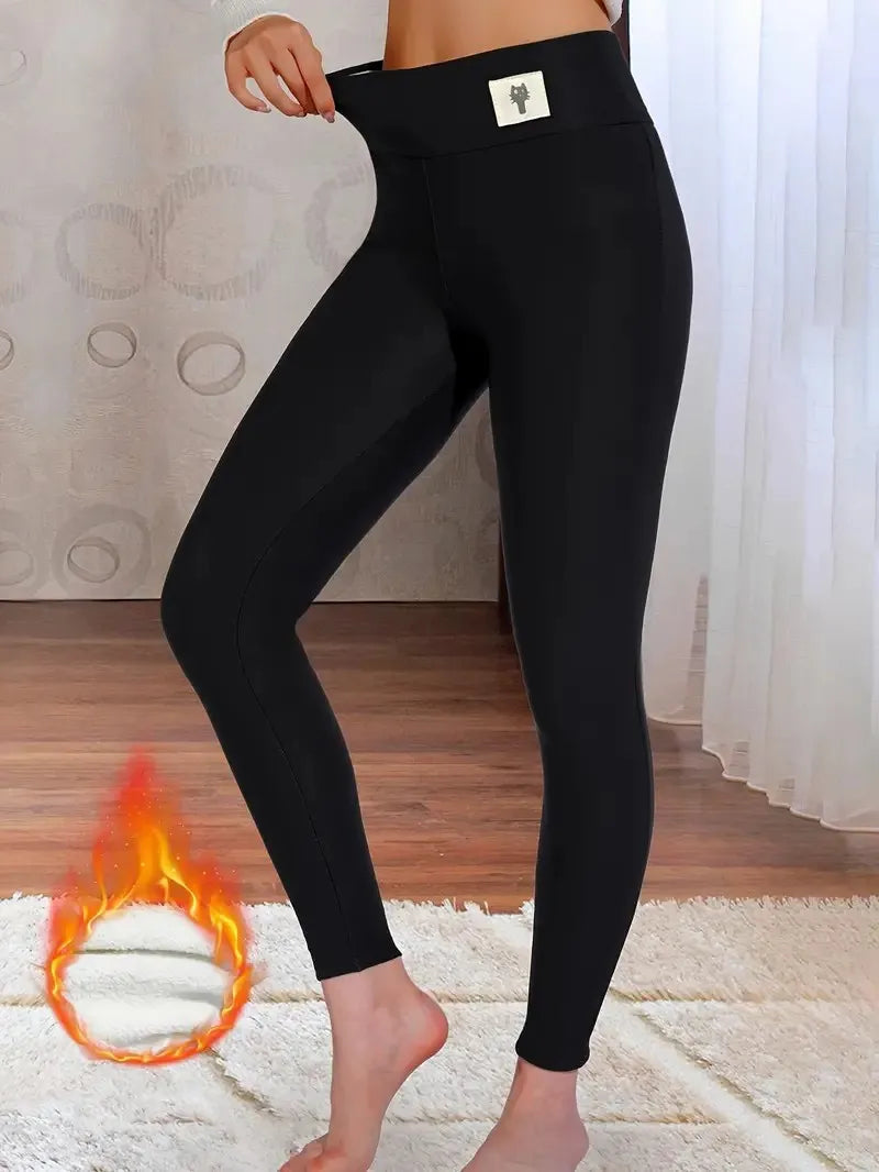 Winter Warm Women’s Leggings – High Waist, Fleece-Lined & Stretchy