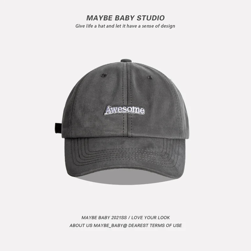 Spring/Autumn Baseball Cap/Hat– Unisex Hip Hop Snapback with Letter Embroidery