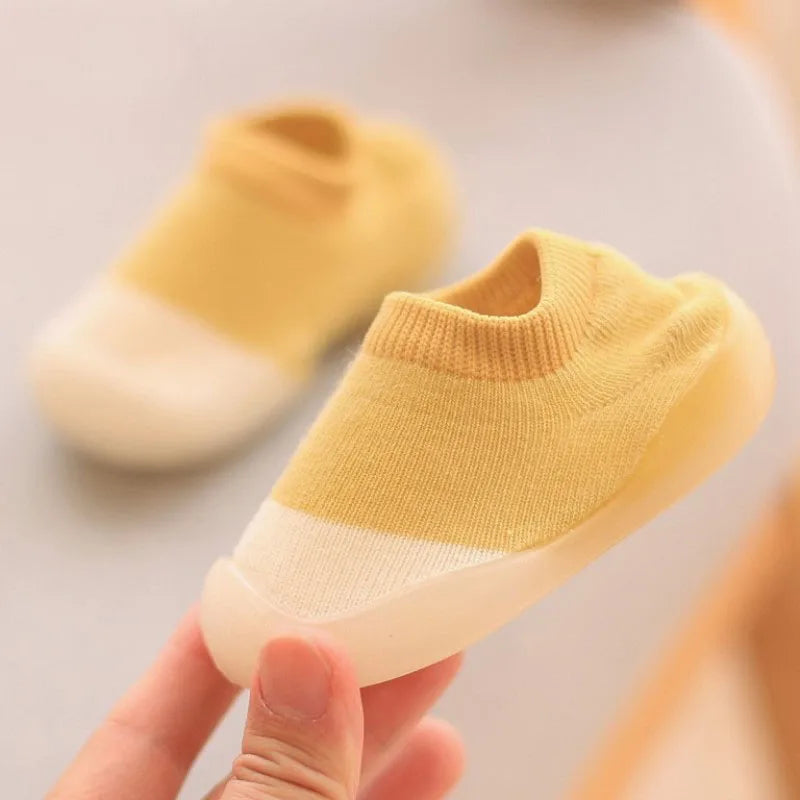 Baby First Walkers — Soft Non-Slip Knit Booties for Toddlers & Infants