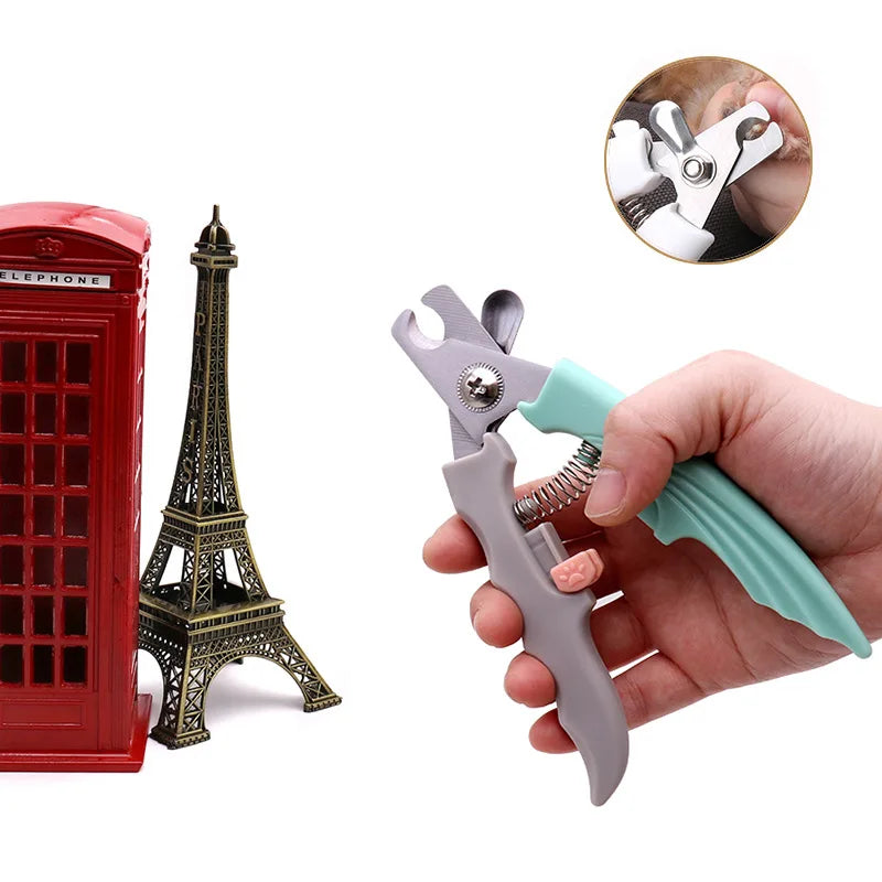 Professional Pet Nail Clipper with Safety Guard – Stainless Steel for Cats & Dogs