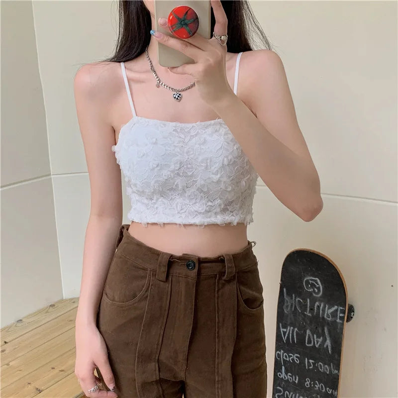 Women's Summer Off-Shoulder Crop Top – Printed, Backless, with Bra Pad