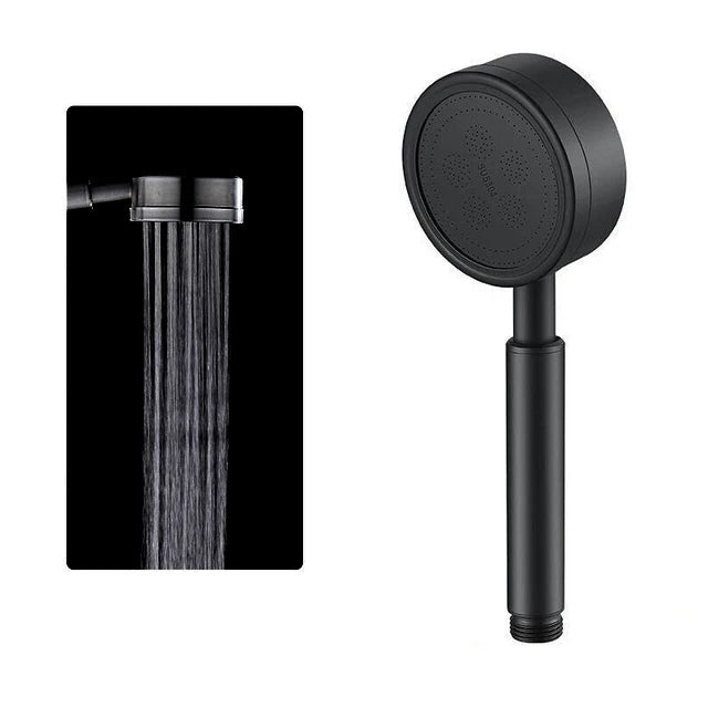 Brushed Stainless Steel Handheld Shower Head – Pressurized Water-Saving Filter Design