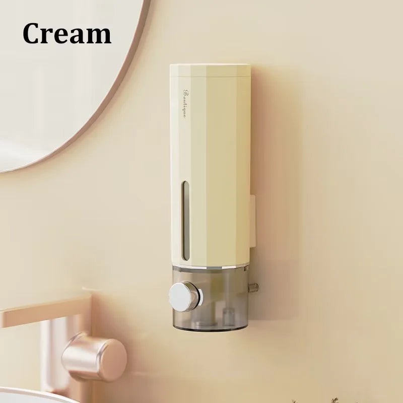 Wall-Mounted Soap & Shampoo Dispenser — Non-Porous ABS Shower Gel Box for Home & Hotel Bathrooms
