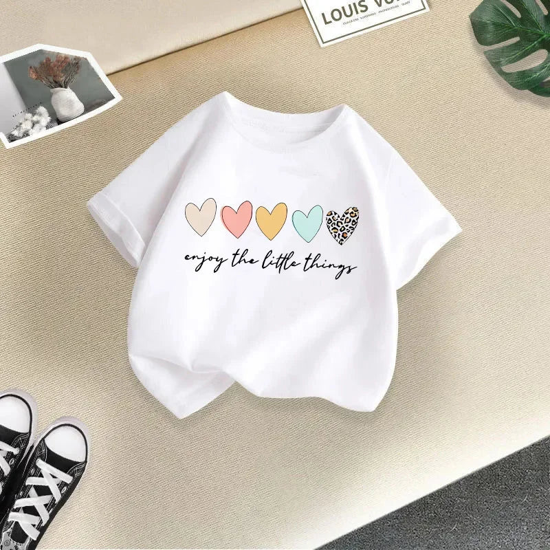 Summer Kids' Casual T-Shirt – Unisex Short Sleeve Baby Top