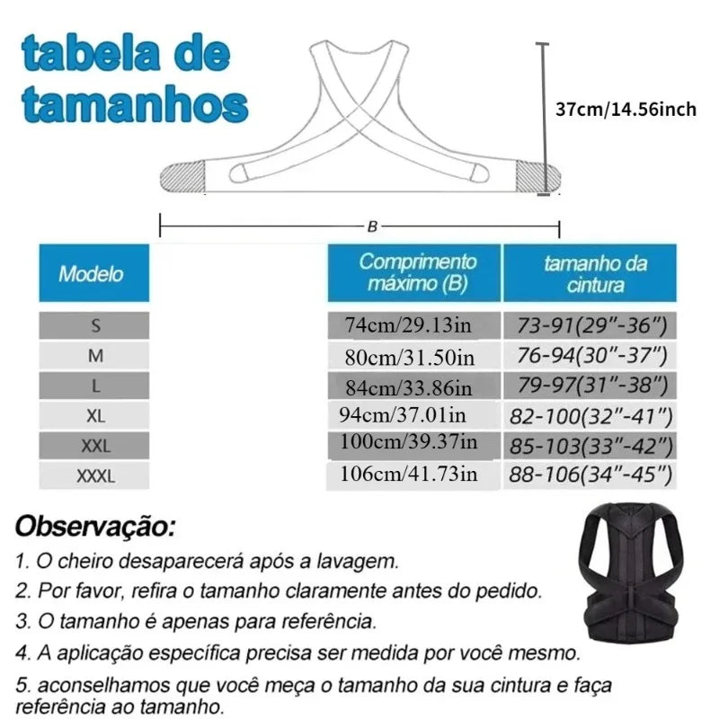 Adjustable Posture Corrector Vest – Back & Shoulder Support Brace