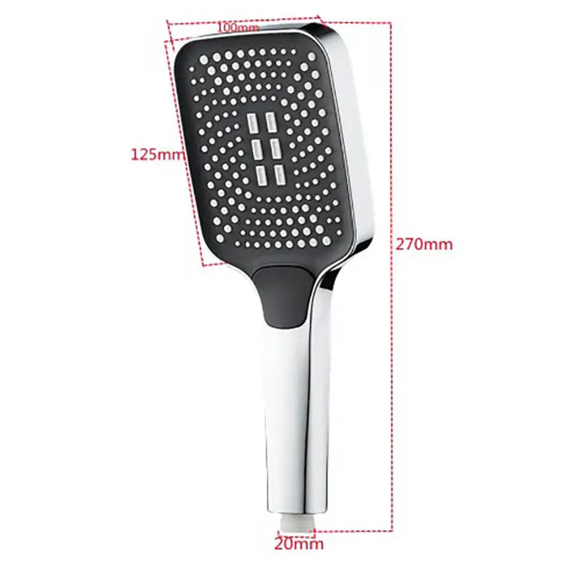 Adjustable 3-Mode Rainfall Shower Head – High Pressure Water Saver