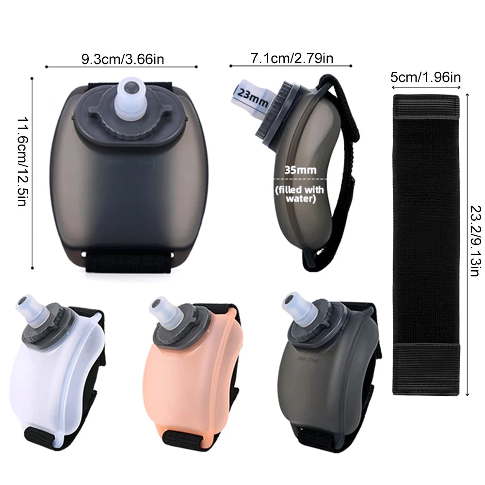 Wearable Wrist Water Bottle 200ml – Hands-Free for Running & Fitness