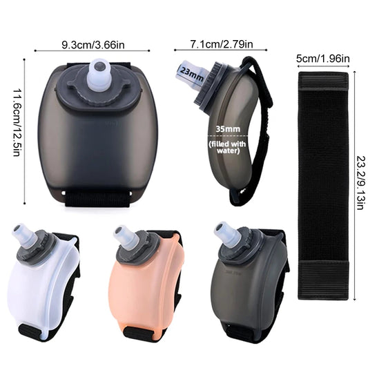 Wearable Wrist Water Bottle 200ml – Hands-Free for Running & Fitness