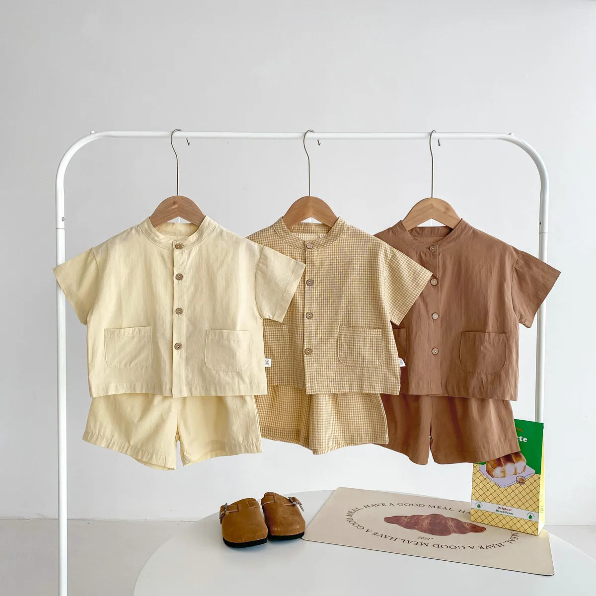 MILANCEL Boys 2-Piece Casual Shirt & Pants Set