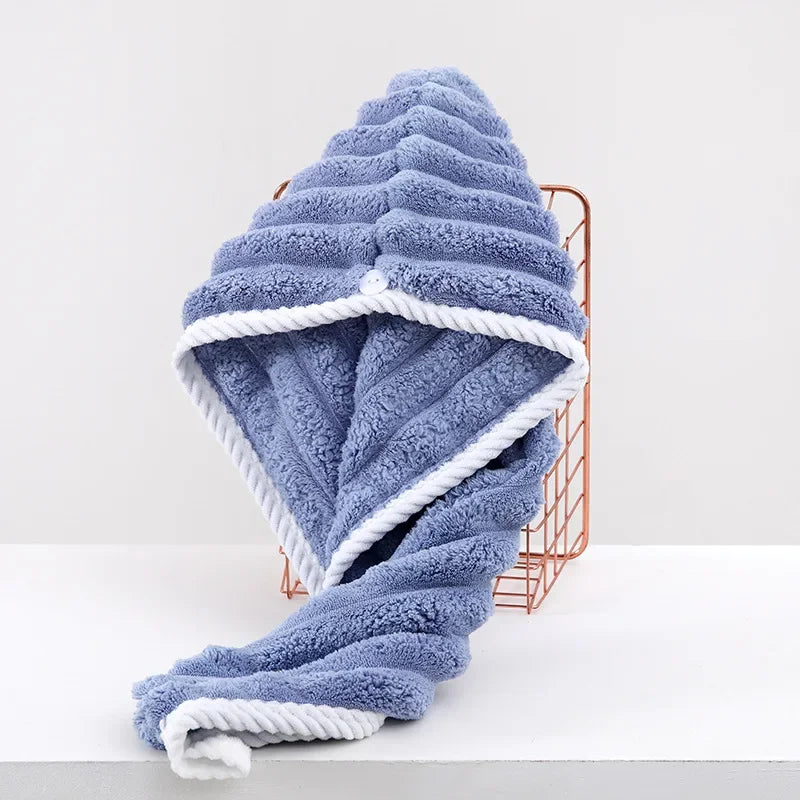 Dry Hair Cap for Women – Thick, Super Absorbent Quick-Dry Towel Headscarf
