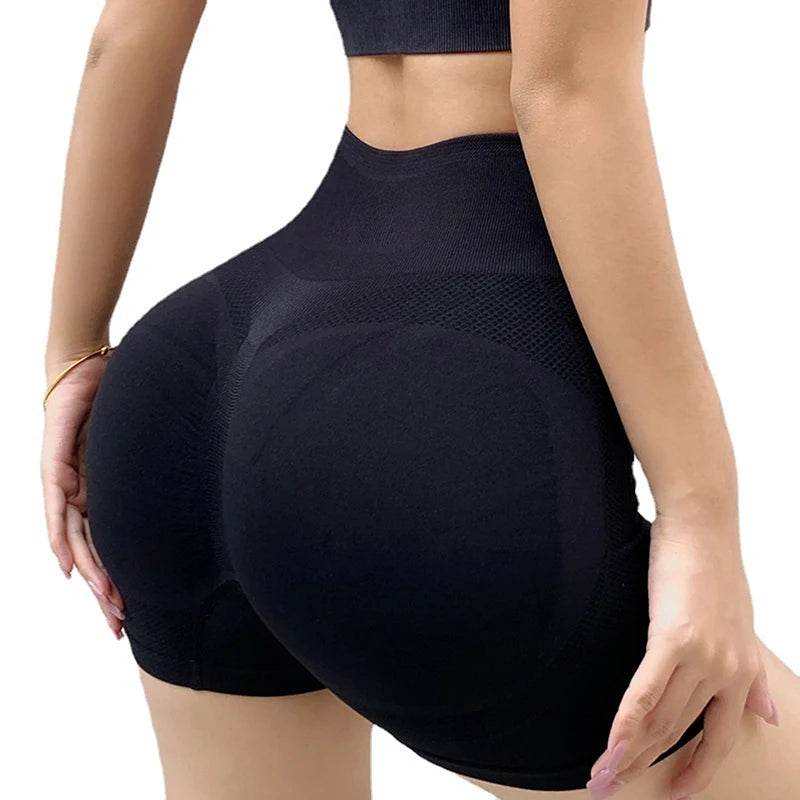 Women’s High-Waist Push-Up Gym Shorts for Cycling, Jogging & Yoga