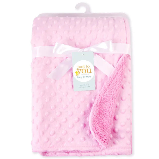 Baby Blanket & Swaddle – Soft Thermal Fleece, Cotton Quilt Wrap for Newborns & Infants