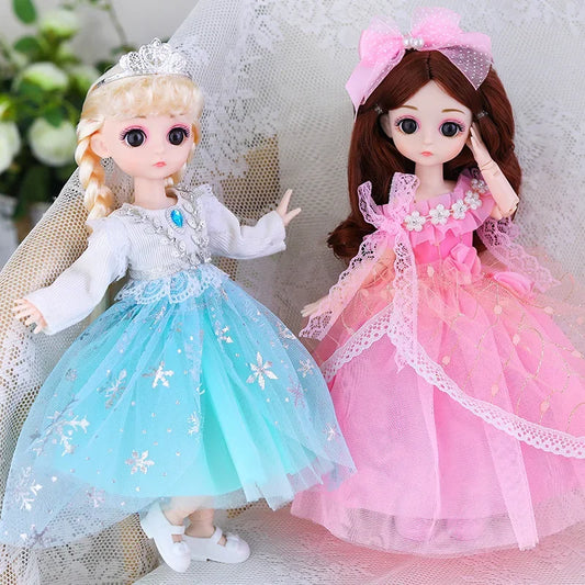 30cm 1/6 BJD Princess Doll – 20 Joints, Dress-Up Toy with Clothes & Shoes
