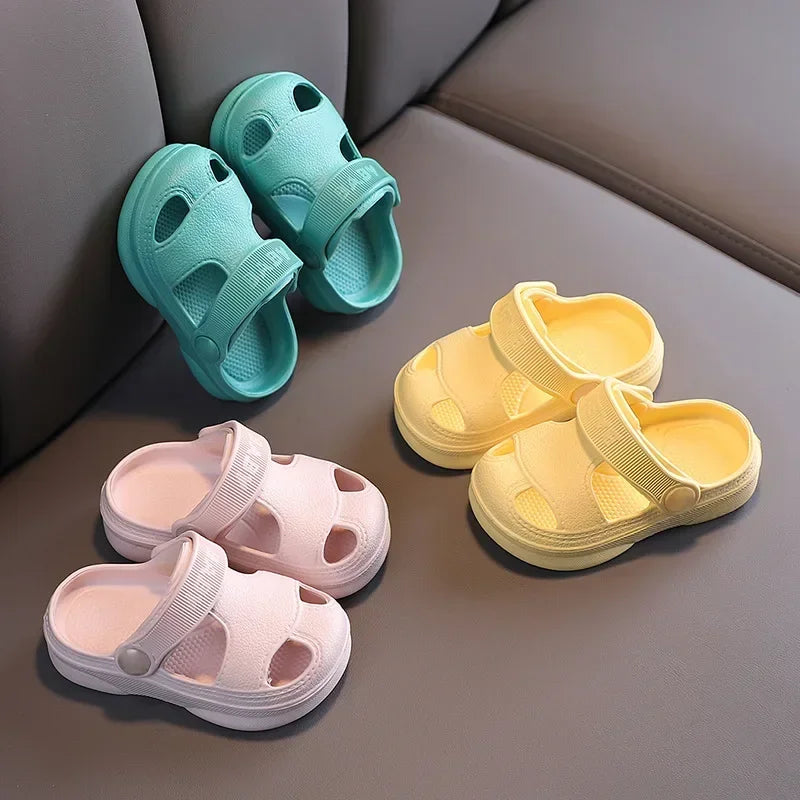 Kids’ Summer Sandals – Soft Anti-Slip Hole Shoes for Boys & Girls, Perfect for Beach & Home (Ages 1–3)