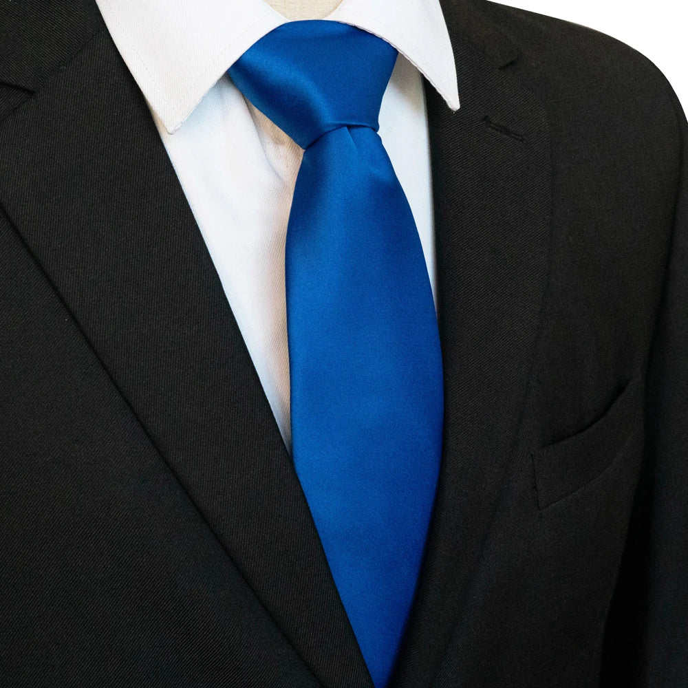 KAMBERFT Men's Classic 8cm Solid Color Satin Necktie Business Wedding Party Tie Gift