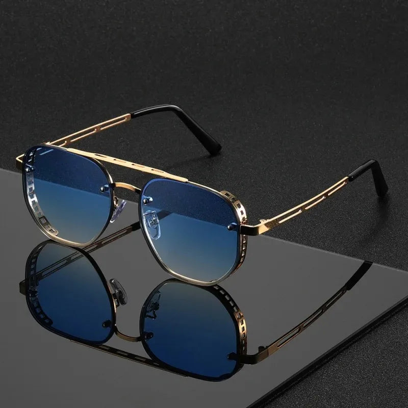 Men & Women Vintage Square Driving Sunglasses