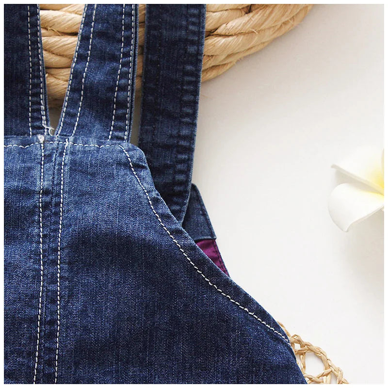 IENENS Summer Baby Kids Denim Overalls Jumper Pants Shorts Playsuit Toddler Infant Boys Girls Clothing Trousers